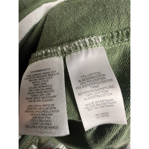 Anne Klein  Sport Womens 1X Jacket & Pants Full Zip Nautical Olive Green 2 Pcs - Picture 8 of 16